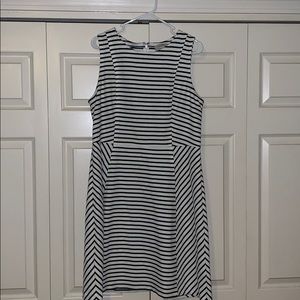 Black and White Striped dress